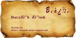 Buczák Énok névjegykártya